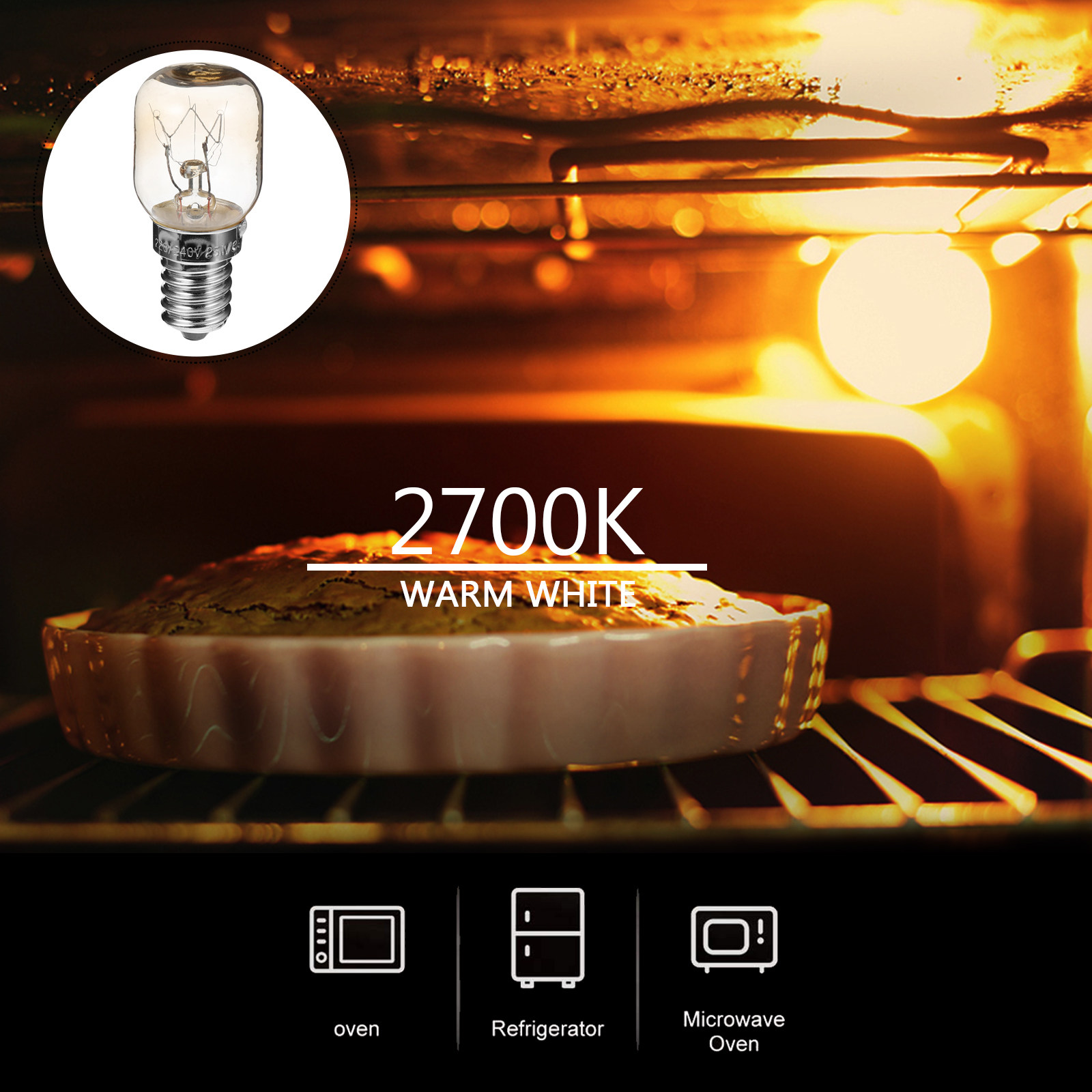 Microwave Oven - 4 ampoules de lampe pour four