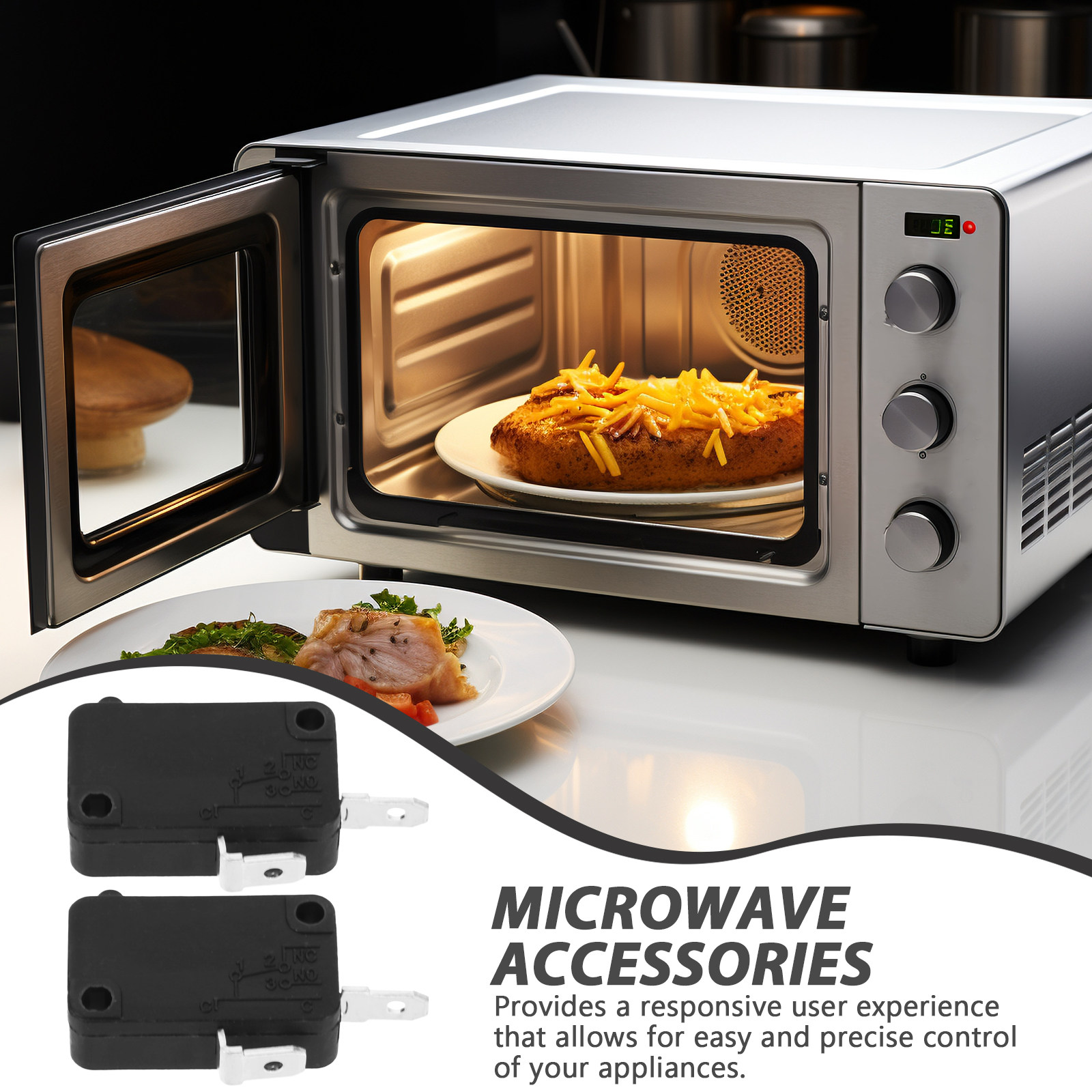 Microwave Oven - 2 pièces, micro-interrupteur universel à contact