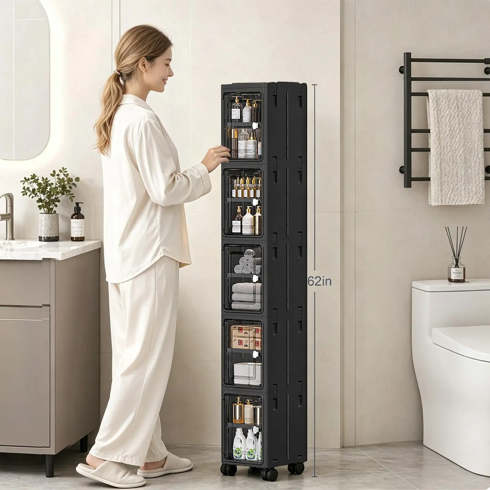 Armoire de rangement à roulett - Kitchen Appliances Cabinet avis et prix