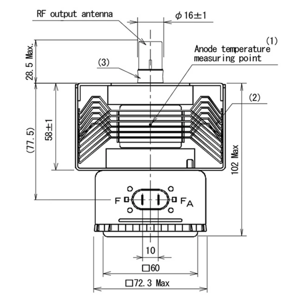 Tube électronique magnétron à  - Microwave Oven avis et prix